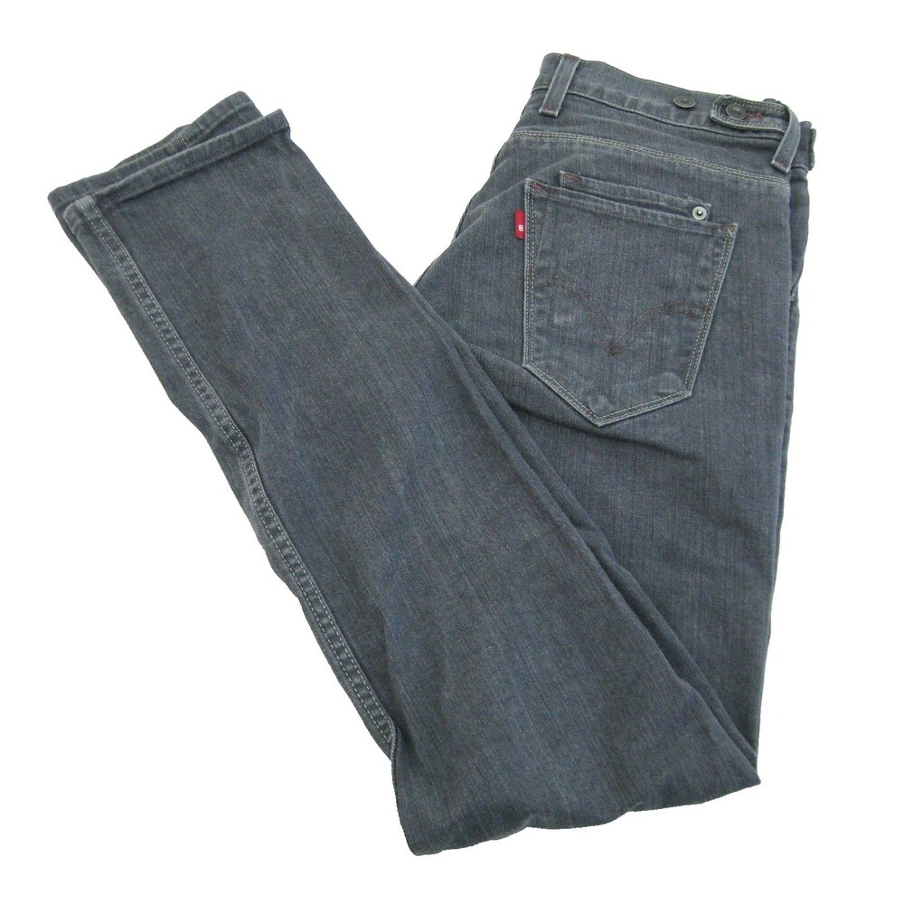 LEVI's 511 Jeans 32x34 Gray Skinny Denim Pants 8 Pockets Zipper Fly